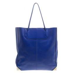 Pre Owned Alexander Wang Blue Leather Prisma Tote