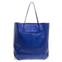 Pre Owned Alexander Wang Blue Leather Prisma Tote