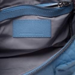 Alexander Wang Sky Blue Textured Leather Rocco Duffel Bag