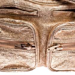 Alexander Wang Metallic Rose Gold Leather Brenda Shoulder Bag
