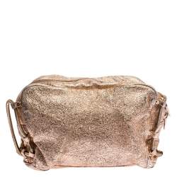 Alexander Wang Metallic Rose Gold Leather Brenda Shoulder Bag
