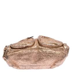 Alexander Wang Metallic Rose Gold Leather Brenda Shoulder Bag