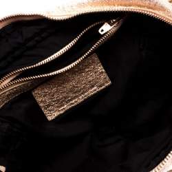 Alexander Wang Metallic Rose Gold Leather Brenda Shoulder Bag