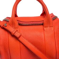 Alexander Wang Orange Leather Small Rockie Satchel