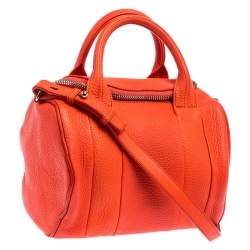 Alexander Wang Orange Leather Small Rockie Satchel