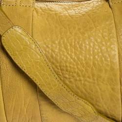 Alexander Wang Mustard Pebbled Leather Rocco Duffel Bag