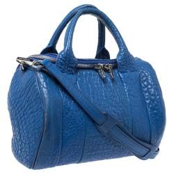 Alexander Wang Blue Leather Small Rockie Satchel