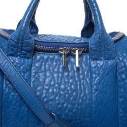 Alexander Wang Blue Leather Small Rockie Satchel