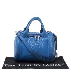 Alexander Wang Blue Leather Small Rockie Satchel