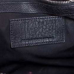 Alexander Wang Black Leather and Fabric Crochet Rocco Bag