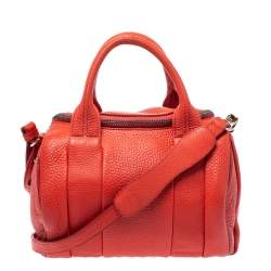Alexander Wang Orange Leather Small Rockie Satchel