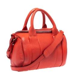 Alexander Wang Orange Leather Small Rockie Satchel