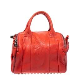 Alexander Wang Orange Leather Small Rockie Satchel