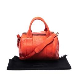 Alexander Wang Orange Leather Small Rockie Satchel
