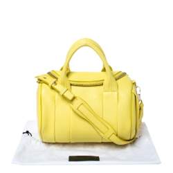 Pre Owned حقيبة اليكساندر وانغ "روكي" صغيرة جلد أصفر