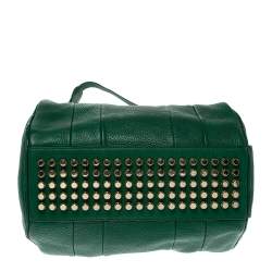 Alexander Wang Green Textured Leather Rocco Duffel Bag