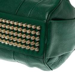 Alexander Wang Green Textured Leather Rocco Duffel Bag
