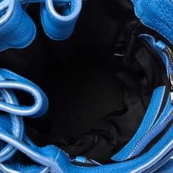 Alexander Wang Blue Leather Diego Bucket Bag