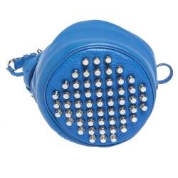 Alexander Wang Blue Leather Diego Bucket Bag