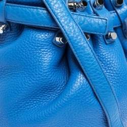 Alexander Wang Blue Leather Diego Bucket Bag