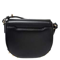 Alexander Wang Black Leather Studded Lia Shoulder Bag