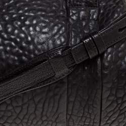 Pre Owned Alexander Wang Black Textured Leather Rocco Duffel Bag