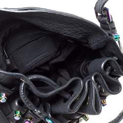 Alexander Wang Black Textured Leather Diego Bucket Bag