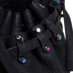 Alexander Wang Black Textured Leather Diego Bucket Bag