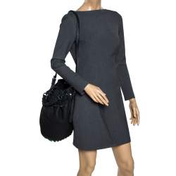 Alexander Wang Black Textured Leather Diego Bucket Bag