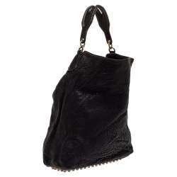 Alexander Wang Dark Purple Textured Leather Darcy Hobo
