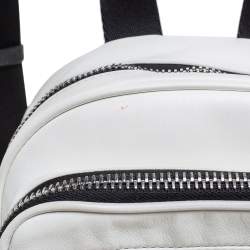 Pre Owned Alexander Wang White Leather Medium Attica Backpack