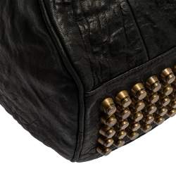 Alexander Wang Black Leather Rocco Duffle Bag