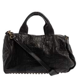 Alexander Wang Black Leather Rocco Duffle Bag