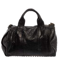 Alexander Wang Black Leather Rocco Duffle Bag