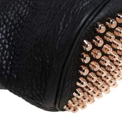 Alexander Wang Black Textured Leather Diego Bucket Bag