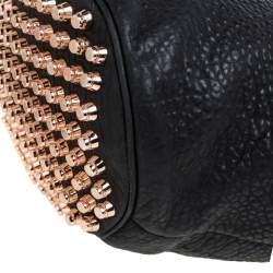Alexander Wang Black Textured Leather Diego Bucket Bag