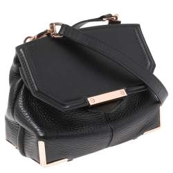 مملوكة مسبقًا Alexander Wang Black Leather Mini Marion Prisma Shoulder Bag