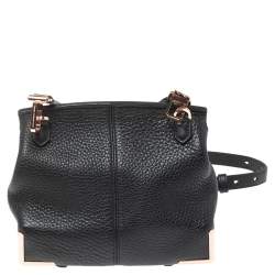 مملوكة مسبقًا Alexander Wang Black Leather Mini Marion Prisma Shoulder Bag