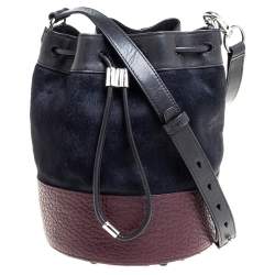 Alexander Wang Tri Color Calfhair and Leather Diego Bucket Bag