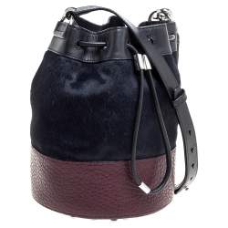 Alexander Wang Tri Color Calfhair and Leather Diego Bucket Bag
