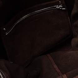 Alexander Wang Dark Brown Nubuck Leather Emile Satchel