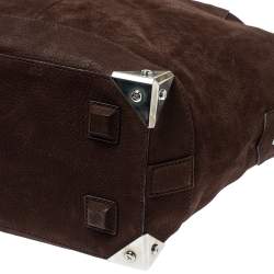 Alexander Wang Dark Brown Nubuck Leather Emile Satchel