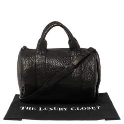 Pre Owned Alexander Wang Black Leather Rocco Duffle Bag