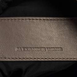 Pre Owned Alexander Wang Grey Leather and Suede Mini Attica Crossbody Bag