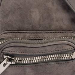 Pre Owned Alexander Wang Grey Leather and Suede Mini Attica Crossbody Bag