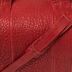 Pre Owned حقيبة ساتشل أليكساندر وانغ "روكي" جلد مُحبب أحمر صغيرة