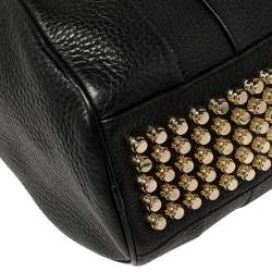 Alexander Wang Black Textured Leather Rocco Duffel Bag
