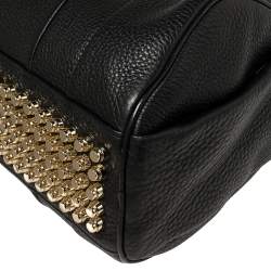 Alexander Wang Black Textured Leather Rocco Duffel Bag