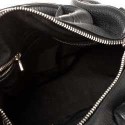 Alexander Wang Black Textured Leather Rocco Duffel Bag