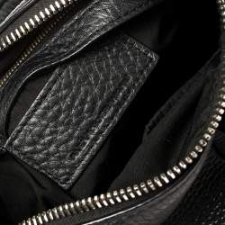Alexander Wang Black Textured Leather Rocco Duffel Bag